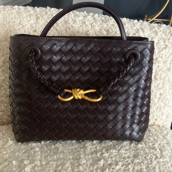 None Handbags - Top handle and shoulder woven bag